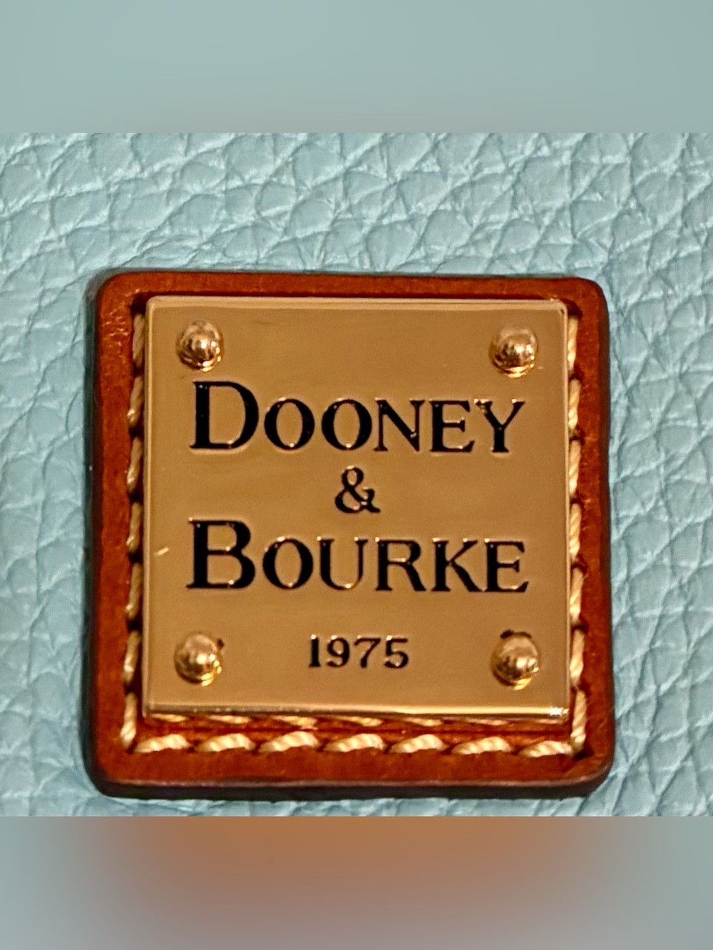 Dooney & Bourke Caribbean Blue Pebble Leather Crossbody Double Tassel Trim - Picture 12 of 12